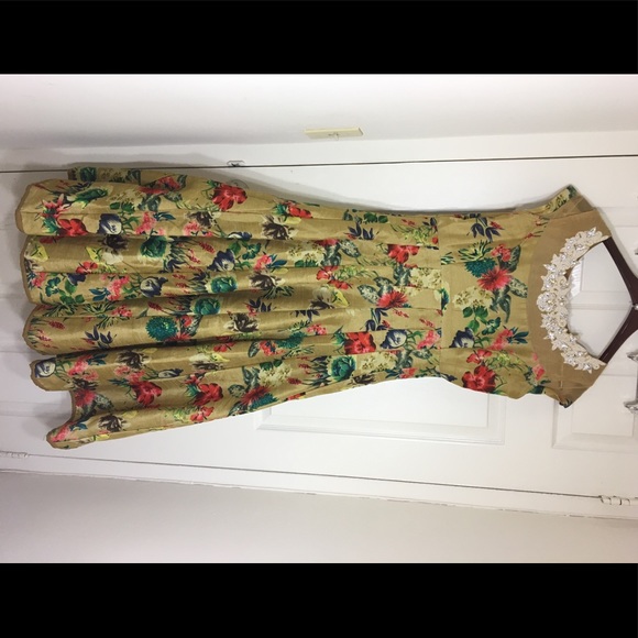 Indian anarkali suit with hand embroidery - Picture 1 of 4